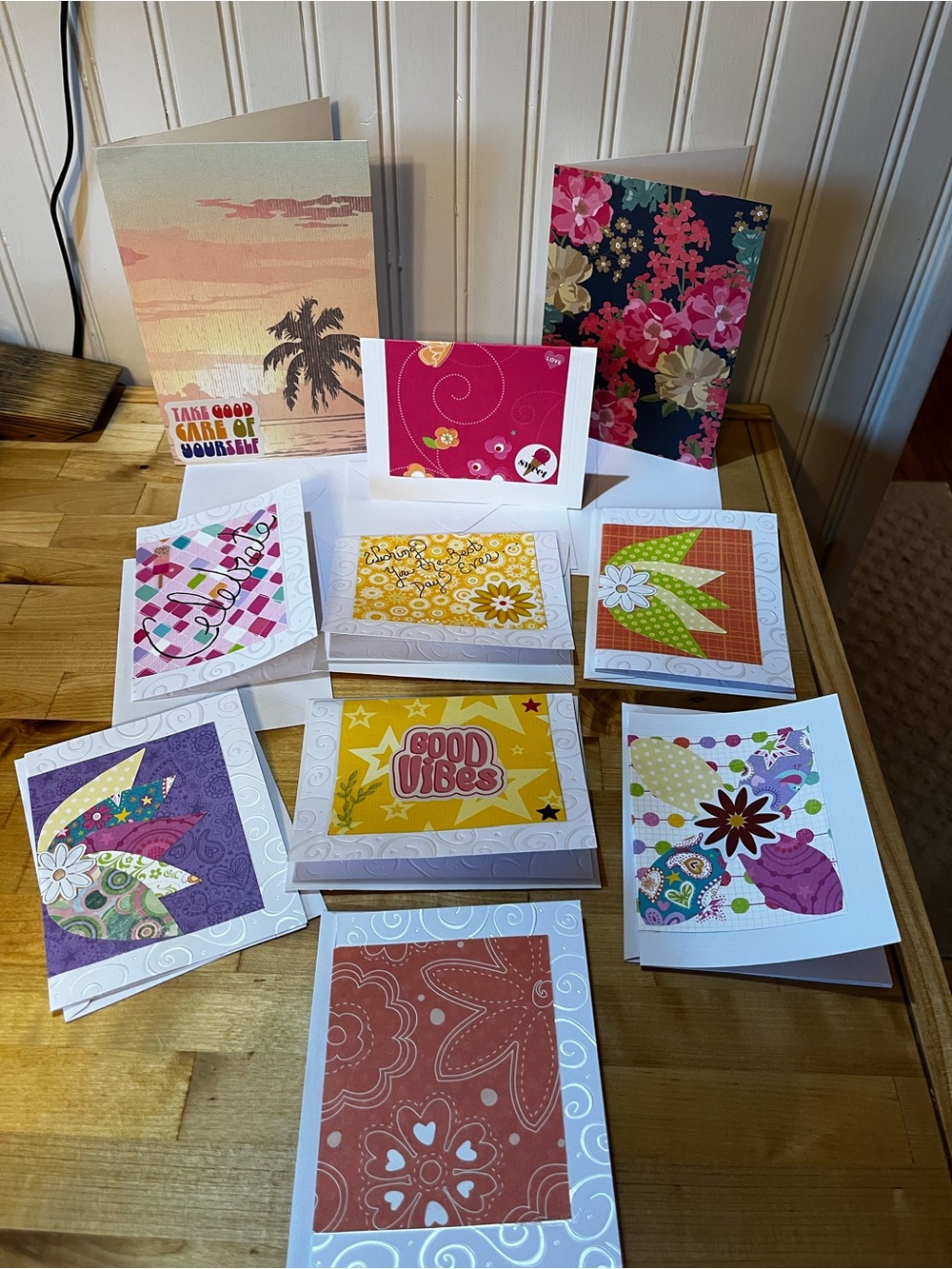 10 Hand crafted Cards